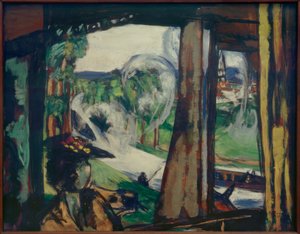Dans le train (Nord de la France) - Max Beckmann