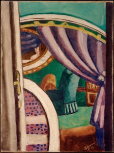 Intérieur violet (Le fauteuil vert)