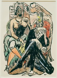 Roi et démagogue - Max Beckmann