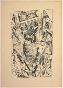 Malepartus, planche huit de Die Hölle - Max Beckmann