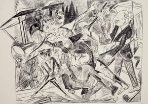 Martyr, par Max Beckmann (1884-1950), gravure. Allemagne, 20e siècle - Max Beckmann