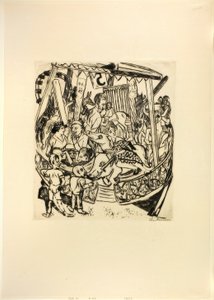 Manège, planche sept de Foire - Max Beckmann