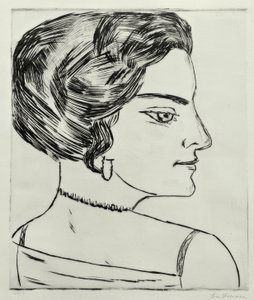 Naïla de profil - Max Beckmann