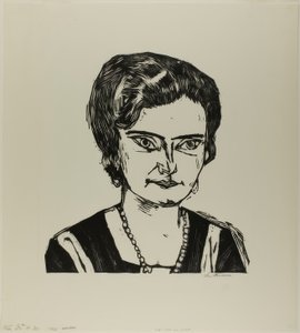 Portrait de Frau H.M. (Naila), planche deux de Die Kunst der Gegenwart - Max Beckmann
