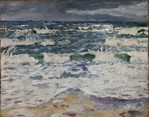 Paysage marin, vers 1907 (huile sur toile) - Max Beckmann