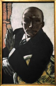 Autoportrait en noir - Max Beckmann