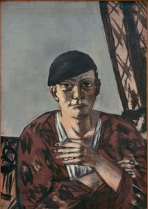 Autoportrait avec casquette noire - Max Beckmann