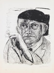 Autoportrait, planche 1 du portfolio « Jour et Rêve » - Max Beckmann