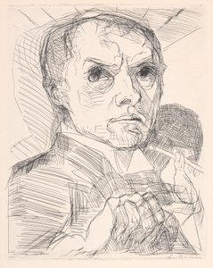 Autoportrait au stylet - Max Beckmann