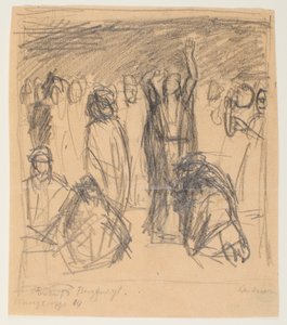 Esquisse pour le Sermon sur la Montagne - Max Beckmann