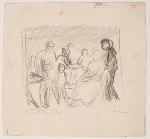 Esquisse pour la famille Zech - Max Beckmann