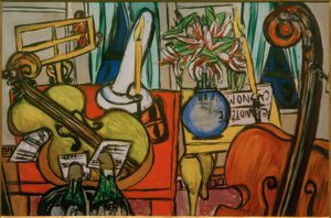 Nature morte avec violoncelle et contrebasse