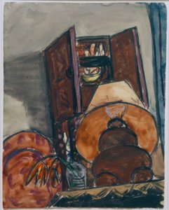 Nature morte avec lampe