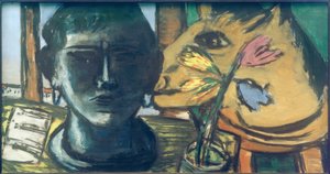 Nature morte avec sculpture