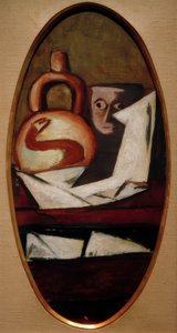Nature morte avec figurine mexicaine
