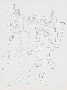 Tango, planche 4 du portfolio « Jour et Rêve » - Max Beckmann