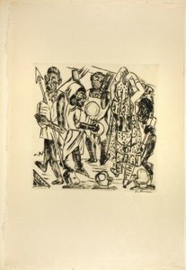 La danse des Noirs, planche neuf de Jahrmarkt - Max Beckmann