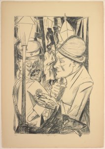 Le chemin du retour, planche deux de Die Hölle - Max Beckmann