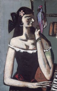 Femme avec un perroquet - Max Beckmann