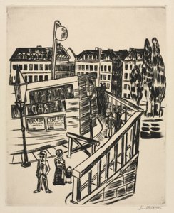 Pont en bois - Max Beckmann