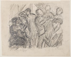 au recto : Première esquisse pour la fête de la société - Max Beckmann