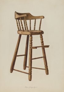Chaise haute pour bébé, 1938 - Max Fernekes
