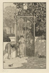 À la porte (Am Thor) - Max Klinger