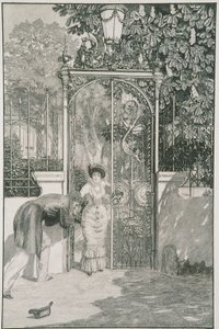 À la porte, planche 3 de la série «Un amour : Opus X» - Max Klinger
