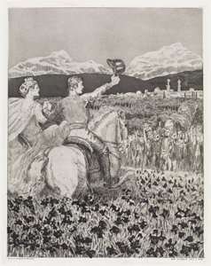 Dans son propre pays (Tente, opus XIV, 2e partie, n° 43) - Max Klinger