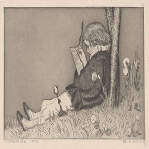Dédicace picturale. - Max Klinger
