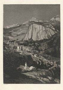 Nuit au clair de lune Mondnacht: pl. 4, publié 1881 - Max Klinger