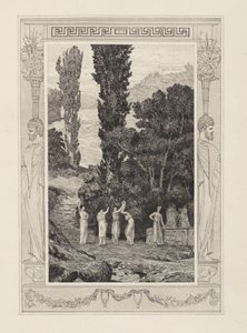Psyché errante (Amour et Psyché, opus V, planche 28) - Max Klinger