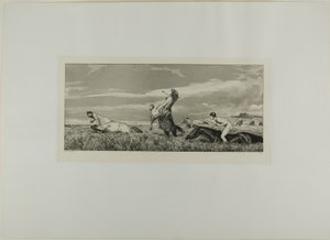 Centaure poursuivi, planche trois d