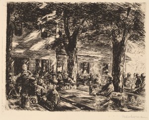 Un jardin de taverne à Rosenheim, 1895 - Max Liebermann