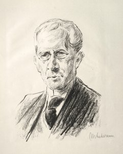 Arno Holz Mappe : Portrait Arno Holz - Max Liebermann