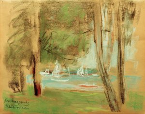 Bateaux sur le Wannsee - Max Liebermann