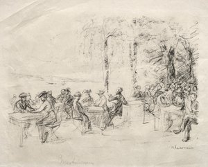 Café sur la Havel - Max Liebermann