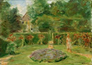 Le rond-point dans le jardin de haies - Max Liebermann