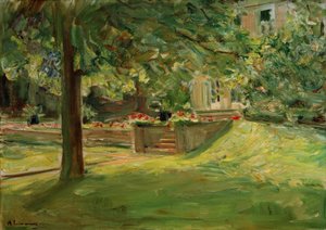 La terrasse fleurie vers le sud-ouest / Jardin de Wannsee - Max Liebermann