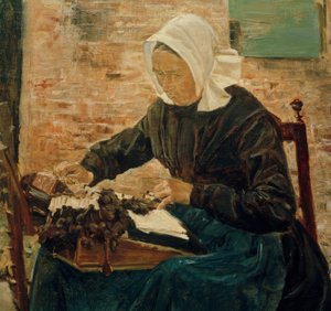 Une dentellière hollandaise - Max Liebermann