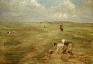Ramasseurs de pommes de terre dans les dunes de Zandvoort - Max Liebermann