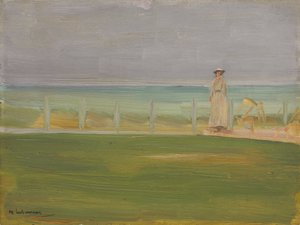 Dame à la plage - Max Liebermann