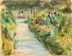 Jardin en fleurs - Max Liebermann