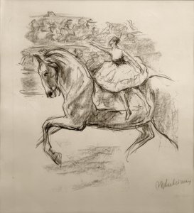 M.Liebermann, La cavalière de cirque - Max Liebermann