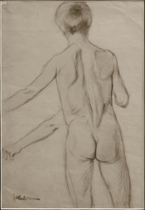 M. Liebermann, Étude pour la peinture Garçons se baignant - Max Liebermann