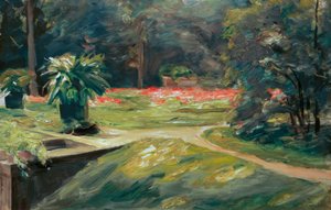 Jardin de Wannsee, terrasse fleurie - Max Liebermann