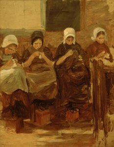 Filles cousant à Huyzen