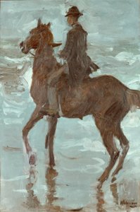 Cavalier sur la plage - Max Liebermann