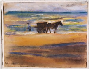 Chercheurs de coquillages sur la plage