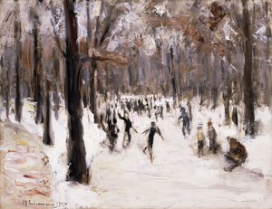 Patineurs dans le Tiergarten, Berlin, 1924 - Max Liebermann